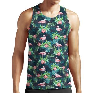 Bright Flamingos All-over-print Unisex Tank Top