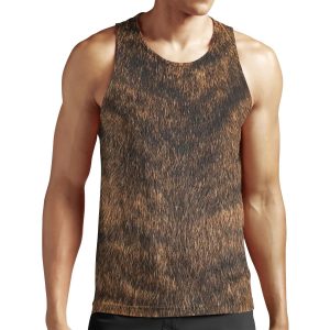 Brindle Animal Print Brown Brindle Dog All-over-print Unisex Tank Top
