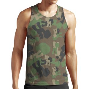 Brony Military Woodland Camo All-over-print Unisex Tank Top
