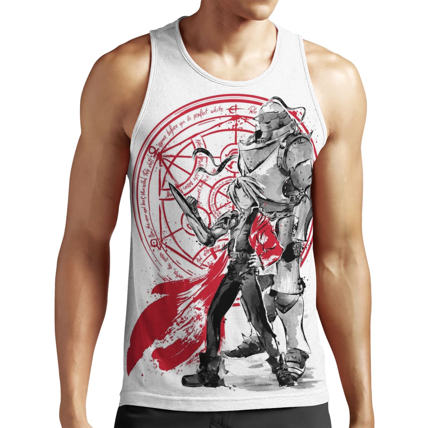Brotherhood Sumi E All-over-print Unisex Tank Top