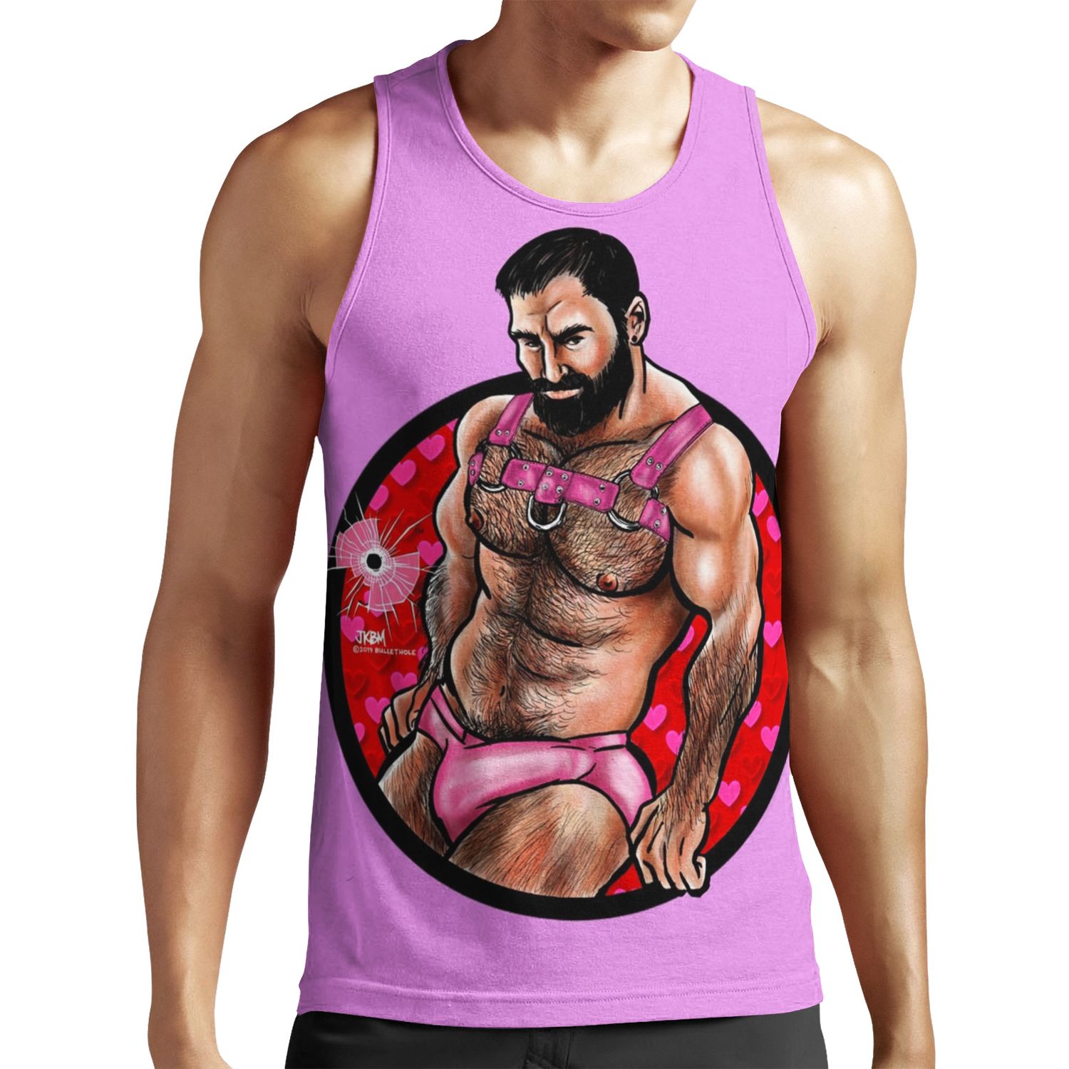 Bullethole Love Valentine Vpl All-over-print Unisex Tank Top