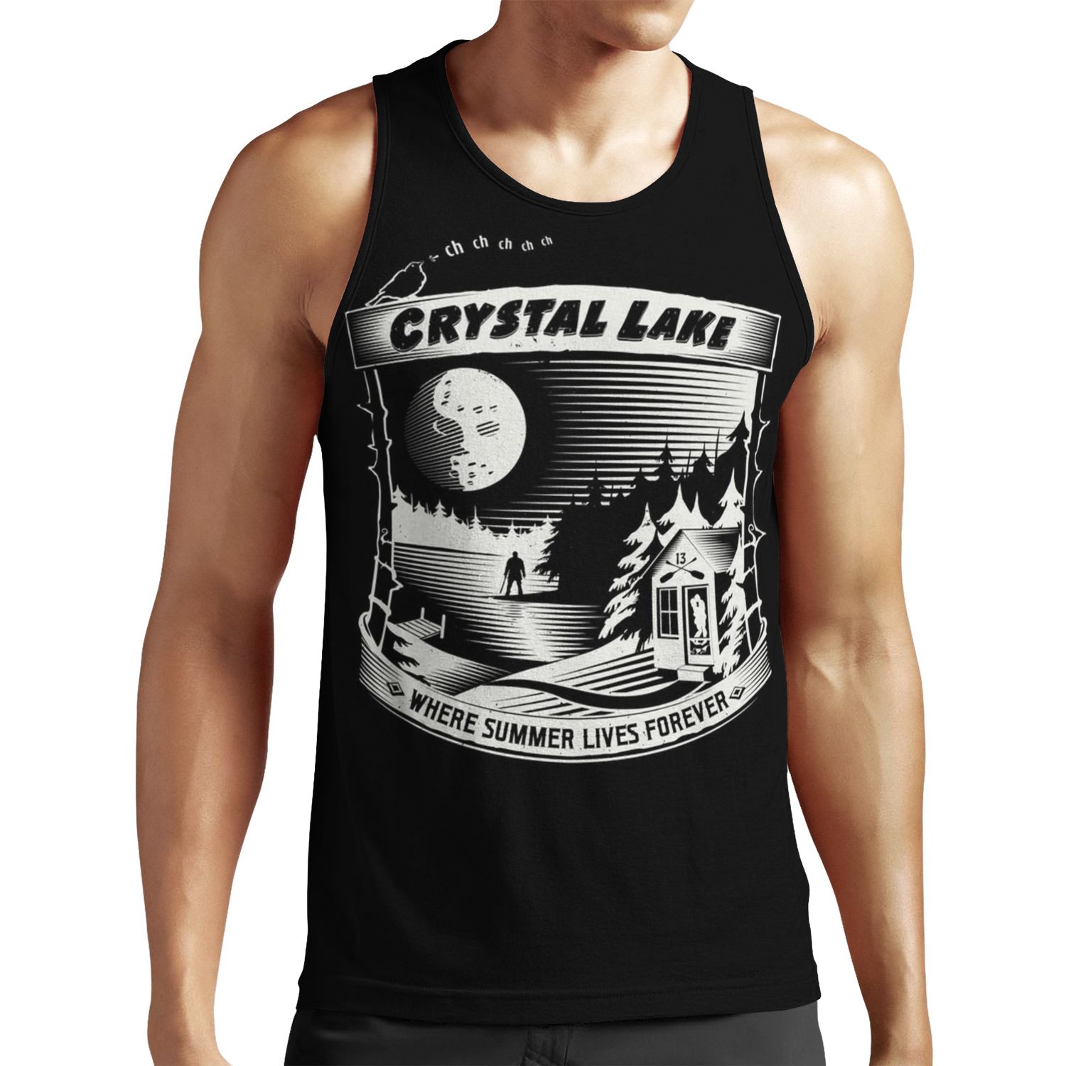 Camp Crystal Lake Where Summer Lives Forever All-over-print Unisex Tank Top