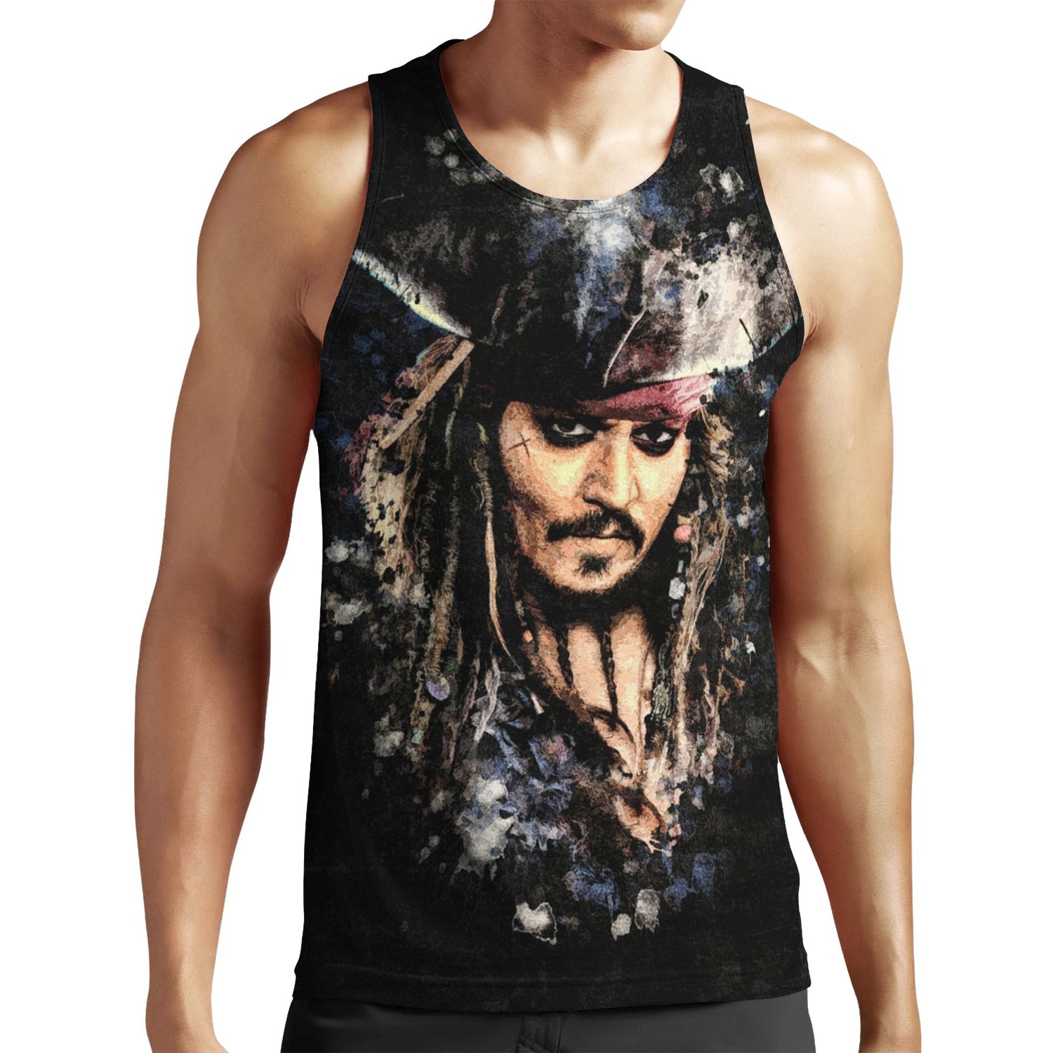 Captain Jack Sparrow All-over-print Unisex Tank Top