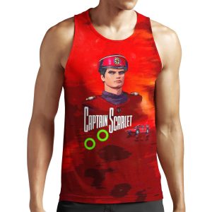Captain Scarlet Drawing 1 All-over-print Unisex Tank Top