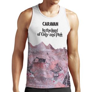 Caravan In The Land Of Grey And Pink All-over-print Unisex Tank Top