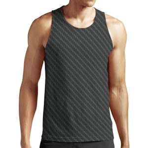 Carbon Fibre All-over-print Unisex Tank Top