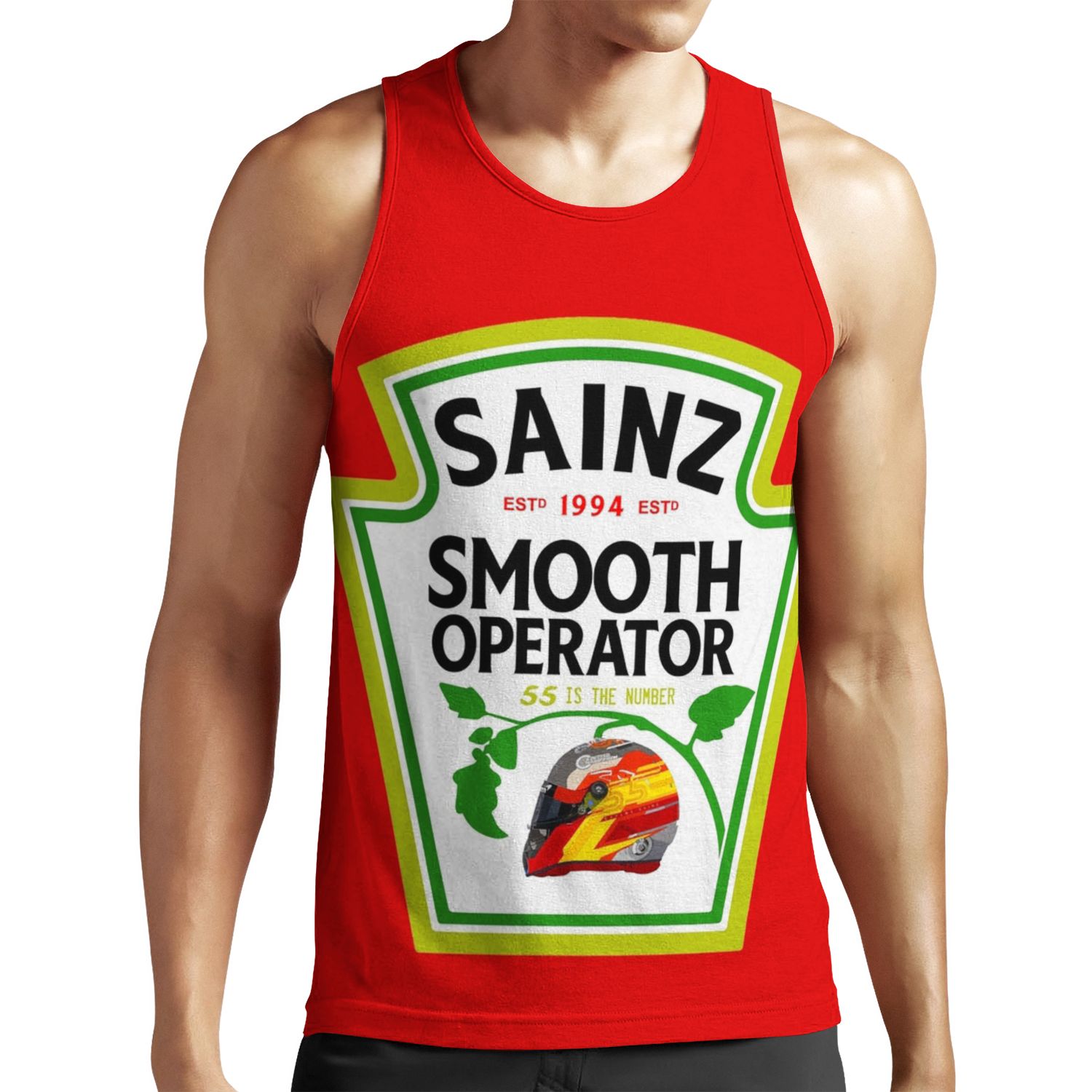 Carlos Sainz Smooth Chili Sauce All-over-print Unisex Tank Top