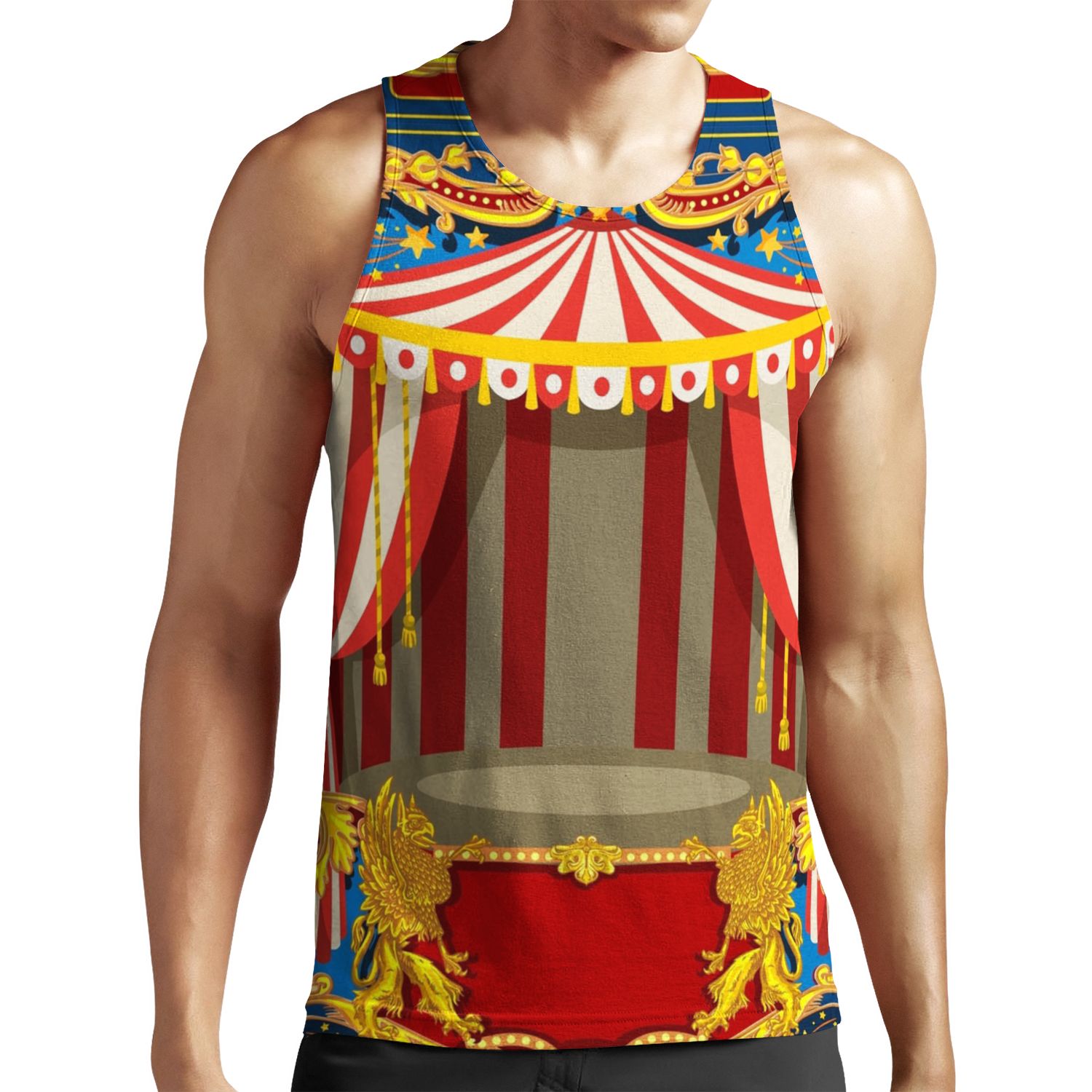 Carnival Circus Vintage All-over-print Unisex Tank Top