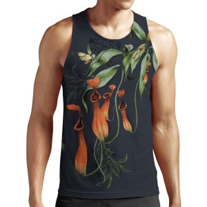 Carnivorous Pitcher Plant Dark All-over-print Unisex Tank Top