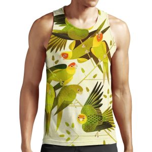 Carolina Parakeet All-over-print Unisex Tank Top