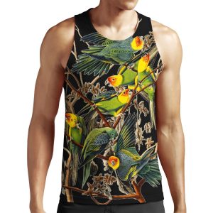 Carolina Parakeet Color Study All-over-print Unisex Tank Top
