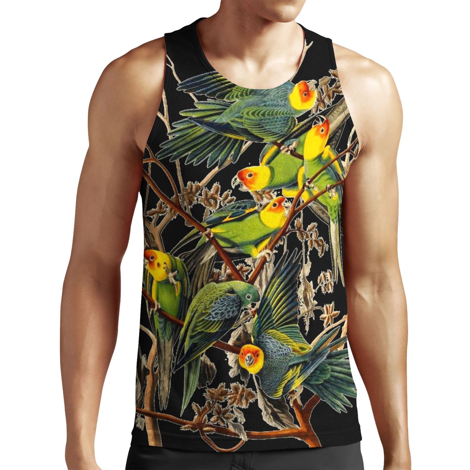Carolina Parakeet Color Study All-over-print Unisex Tank Top