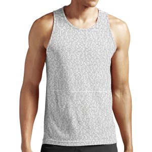 Cars Script All-over-print Unisex Tank Top