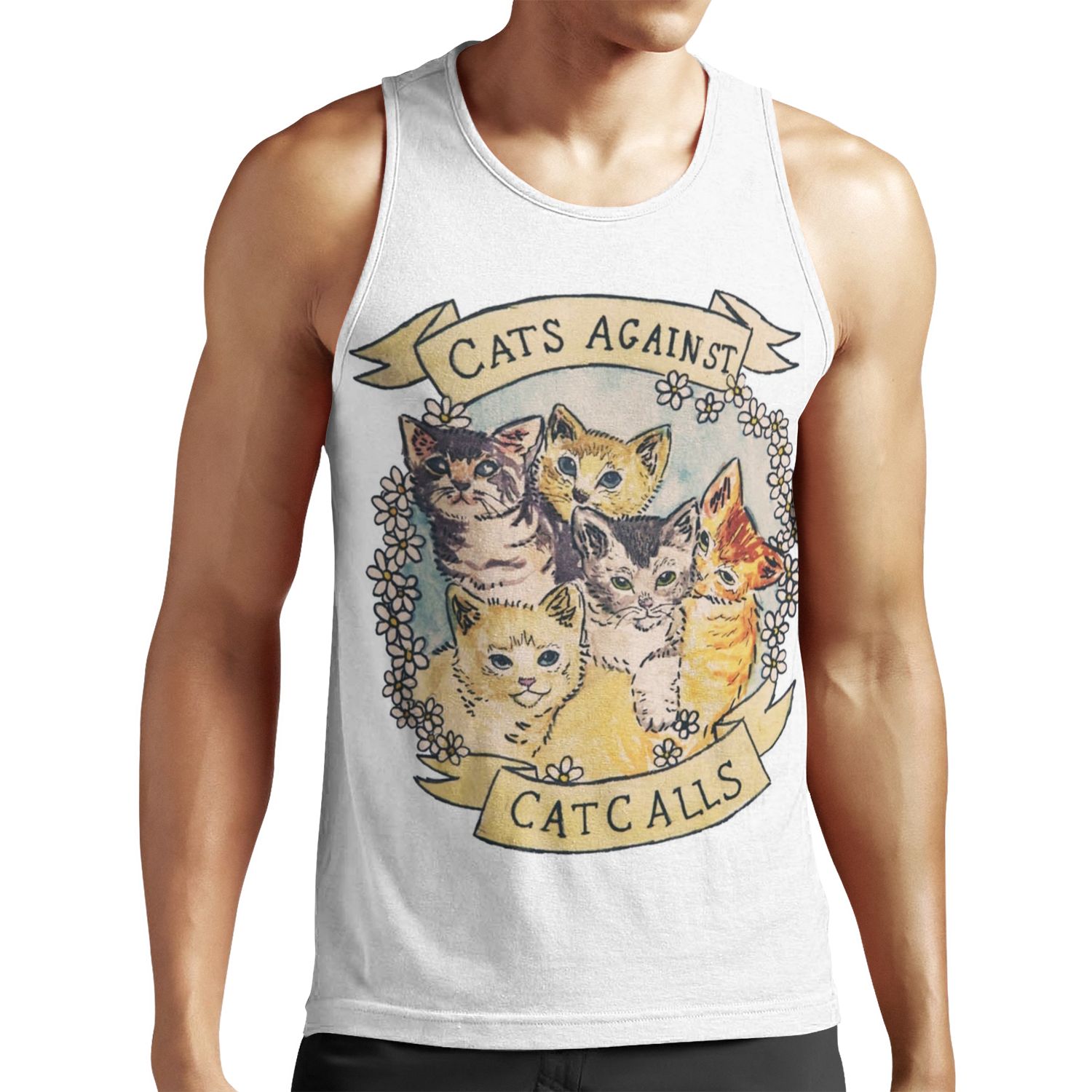 Cats Against Cat Calls Original See V2 In My Shop All-over-print Unisex Tank Top