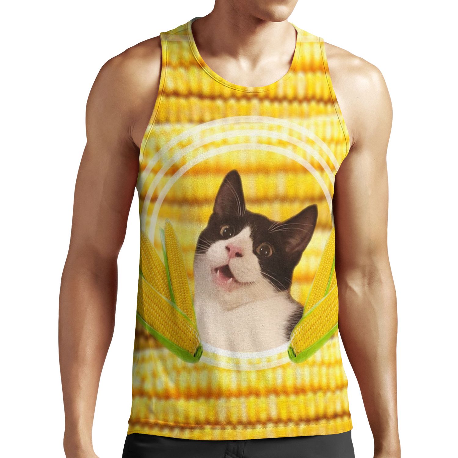 Cats Want The Corn All-over-print Unisex Tank Top