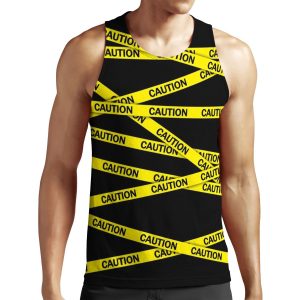 Caution Tape All-over-print Unisex Tank Top