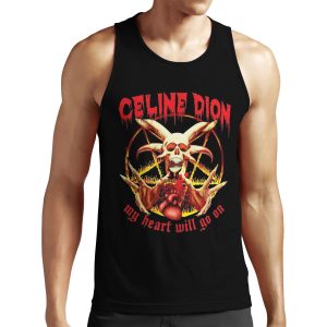Celine Dion My Heart Will Go On Metal Restyle All-over-print Unisex Tank Top