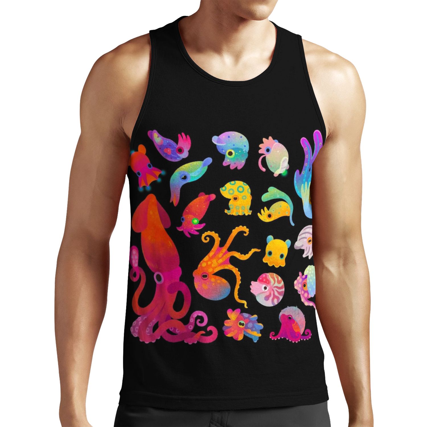 Cephalopod All-over-print Unisex Tank Top