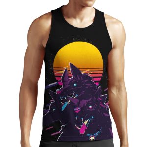 Cerberus Hades 80S Retro All-over-print Unisex Tank Top