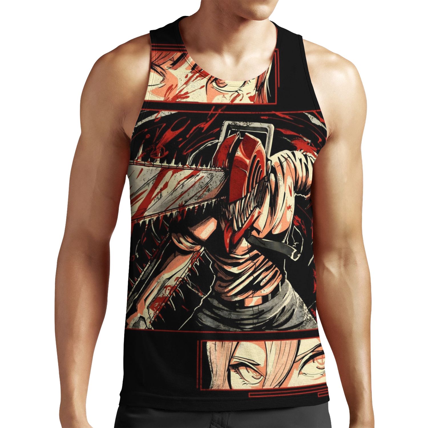 Chainsaw Devil All-over-print Unisex Tank Top