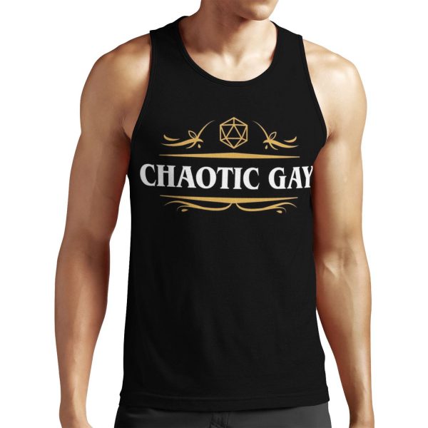Chaotic Gay Alignment Tabletop Rpg Gaming All-over-print Unisex Tank Top