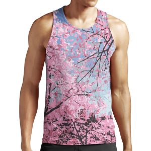 Cherry Blossoms All-over-print Unisex Tank Top