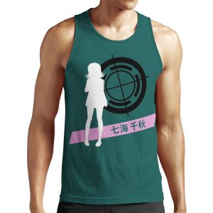 Chiaki Nanami Silhouette All-over-print Unisex Tank Top