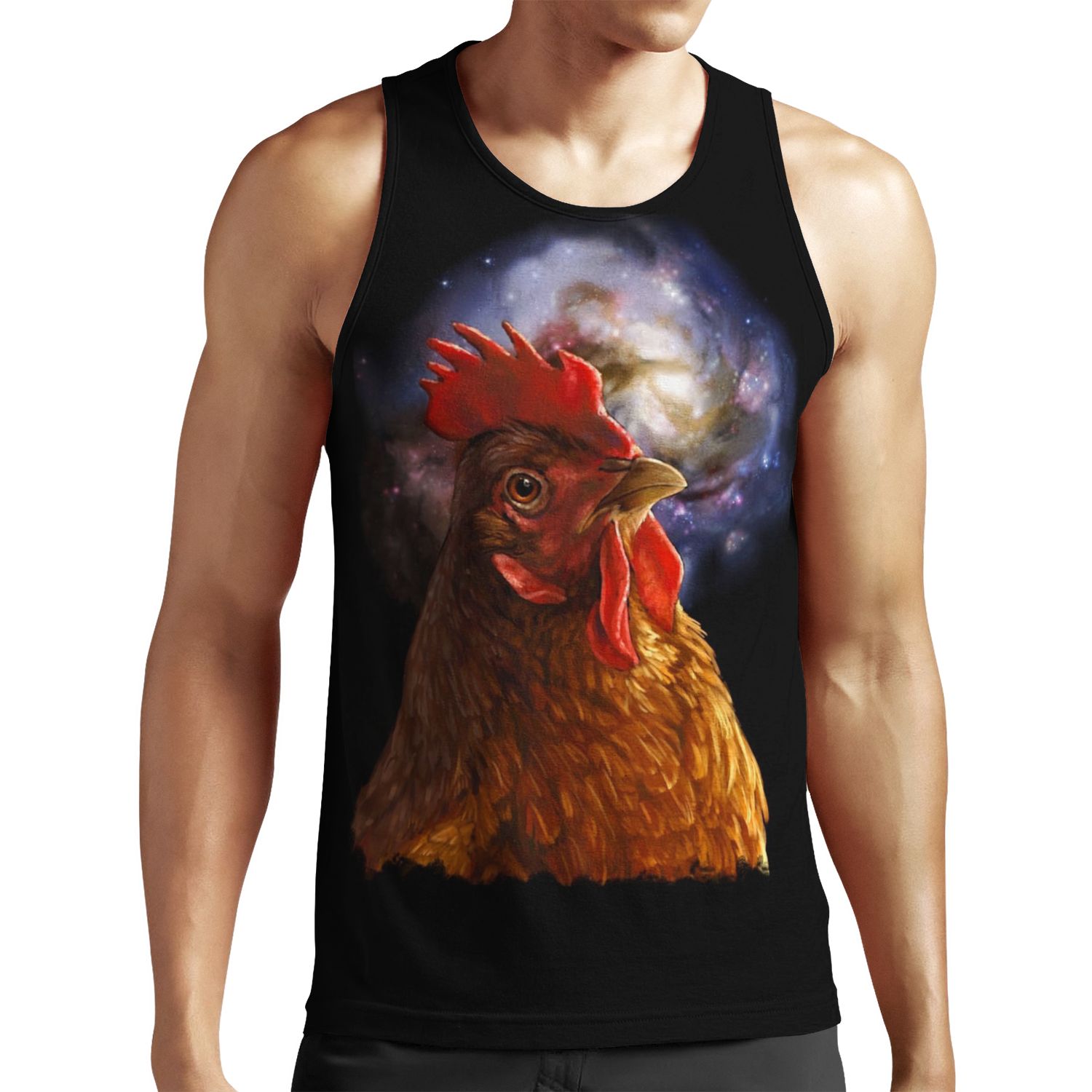 Chicken Galaxy All-over-print Unisex Tank Top