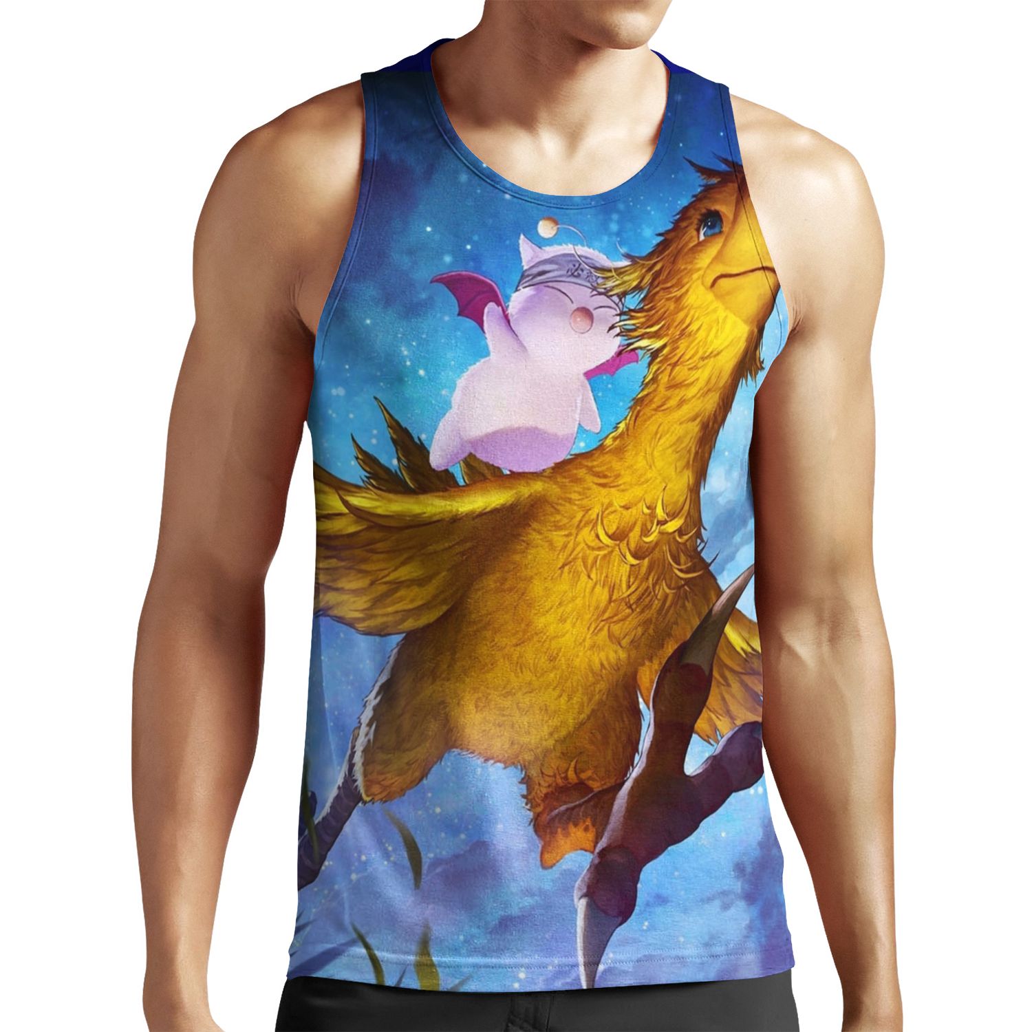Chocobo And Mogry All-over-print Unisex Tank Top