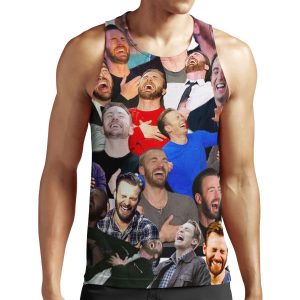 Chris Evans Laughing All-over-print Unisex Tank Top