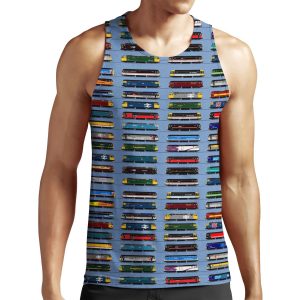 Class 47 Locomotive Collection All-over-print Unisex Tank Top