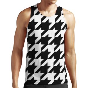 Classic Houndstooth Large Print All-over-print Unisex Tank Top