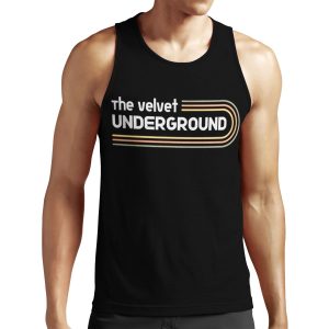 Classic Logo Velvet All-over-print Unisex Tank Top