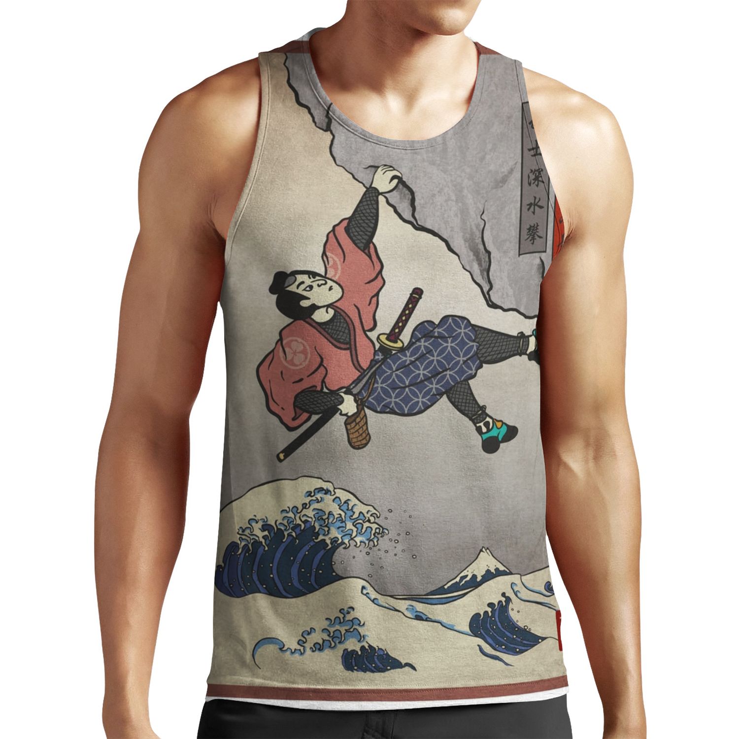 Climbing Samurai Deep Water Soloing All-over-print Unisex Tank Top