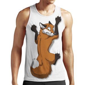 Clinging Red Fox All-over-print Unisex Tank Top