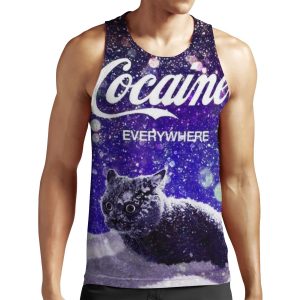 Cocaine Cat All-over-print Unisex Tank Top