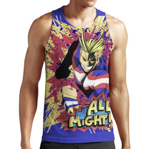 Color Pop All Might All-over-print Unisex Tank Top