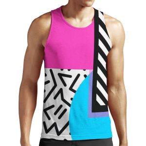 Colorful Retro Memphis Abstract All-over-print Unisex Tank Top