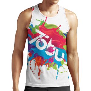 Colorful Tobu Splash All-over-print Unisex Tank Top