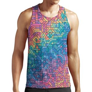 Colourful Chaos All-over-print Unisex Tank Top