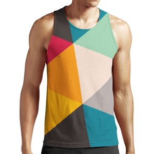 Colourful Geometric Triangles 2012 All-over-print Unisex Tank Top