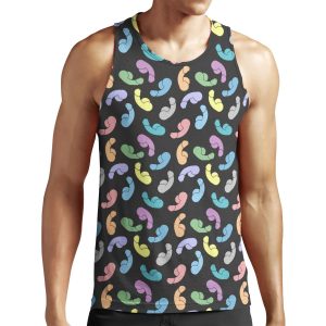 Colourful Penises Penis Anatomy Sex All-over-print Unisex Tank Top