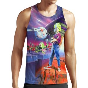 Commander Keen Retro Dos Game Fan Print All-over-print Unisex Tank Top
