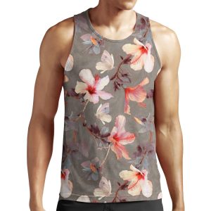 Coral Hibiscus All-over-print Unisex Tank Top