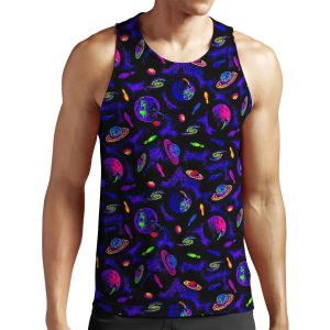 Cosmic Bowling Carpet All-over-print Unisex Tank Top