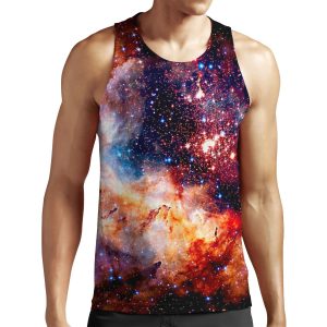 Cosmic Connection Galaxy Space Nebula Stars Planet Universe All-over-print Unisex Tank Top