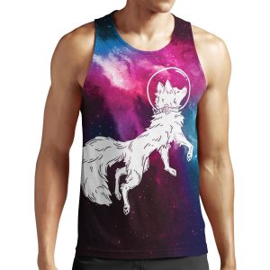 Cosmic Galaxy Space Fox All-over-print Unisex Tank Top