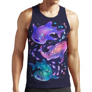 Cosmic Whale Shark All-over-print Unisex Tank Top
