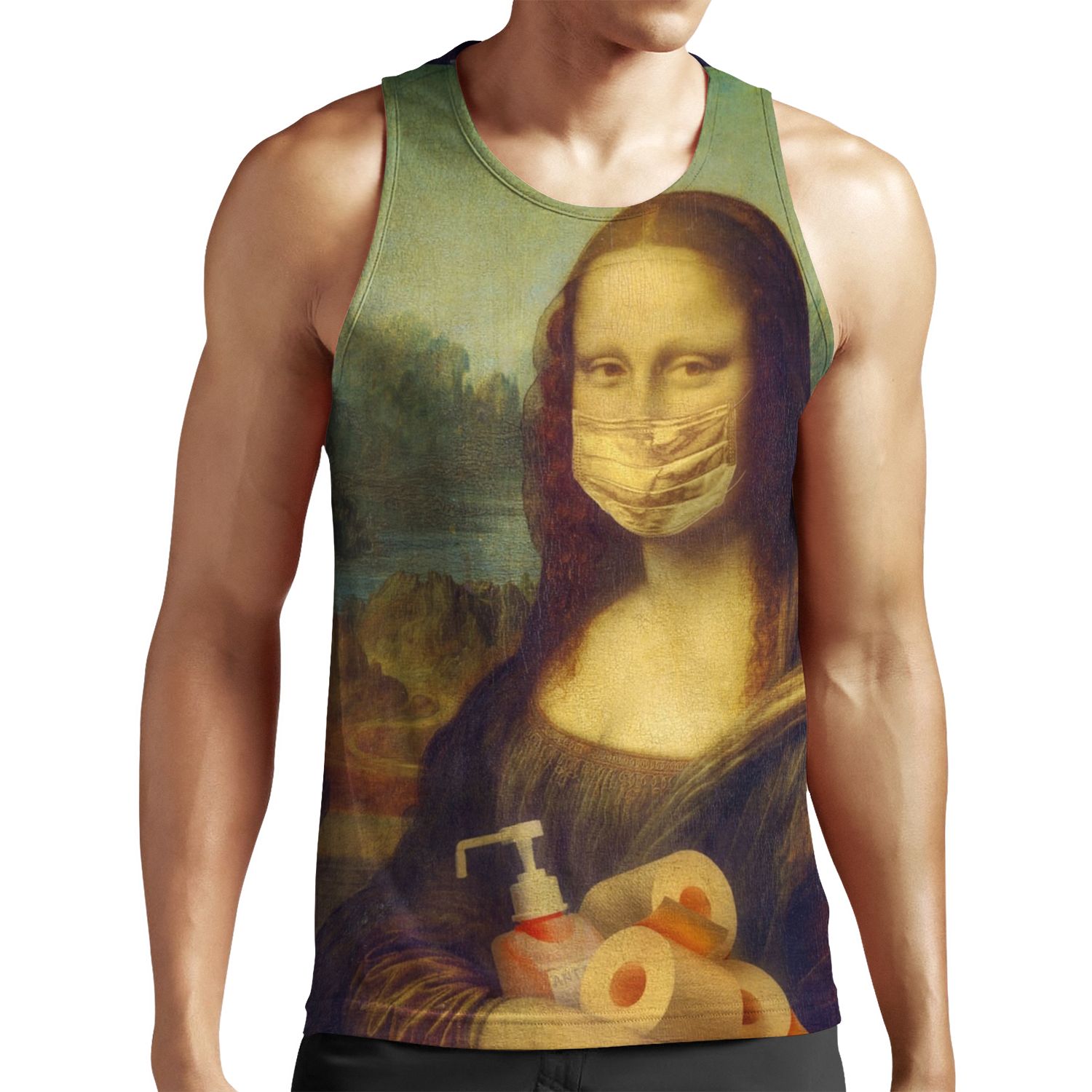 Covid 19 Epidemic Comic By Mona Lisa All-over-print Unisex Tank Top