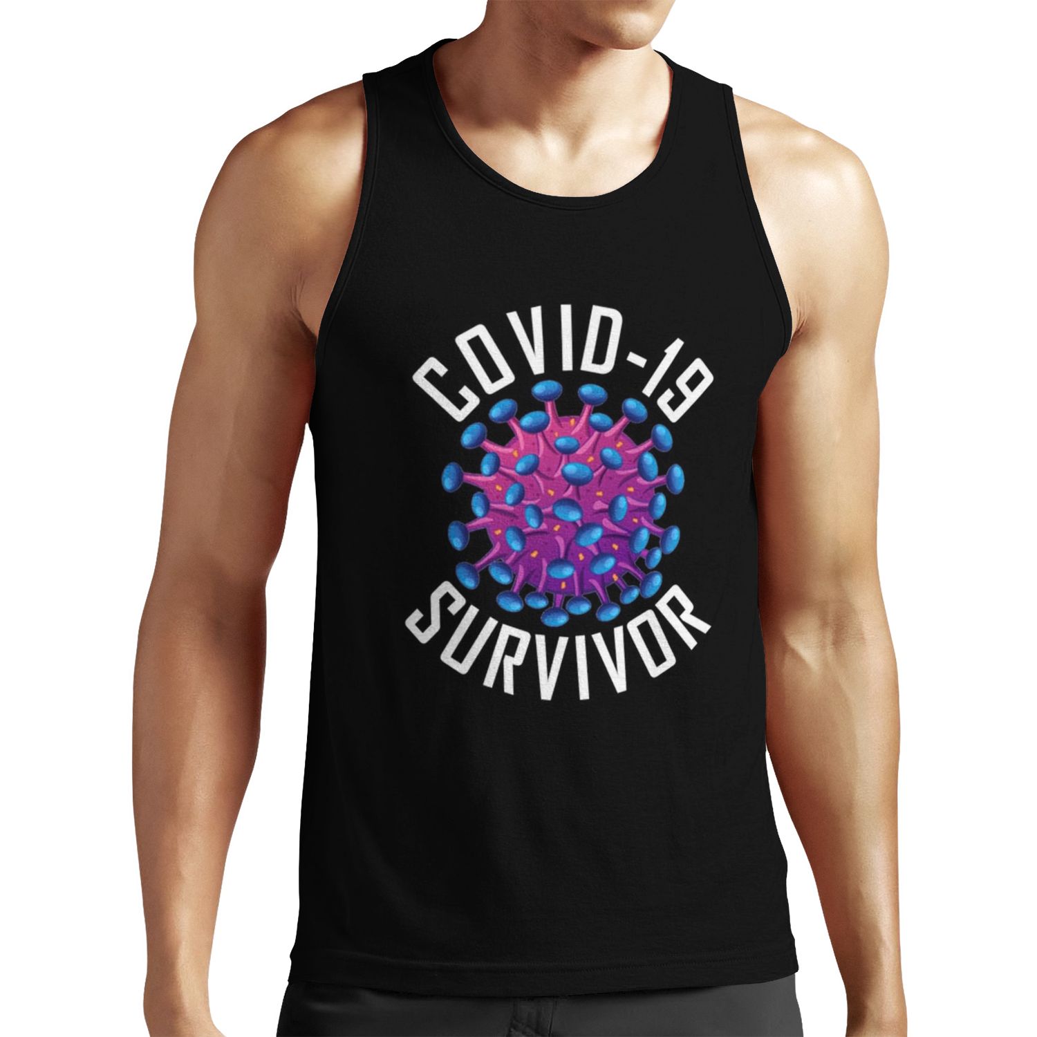 Covid 19 Survivor Tee All-over-print Unisex Tank Top